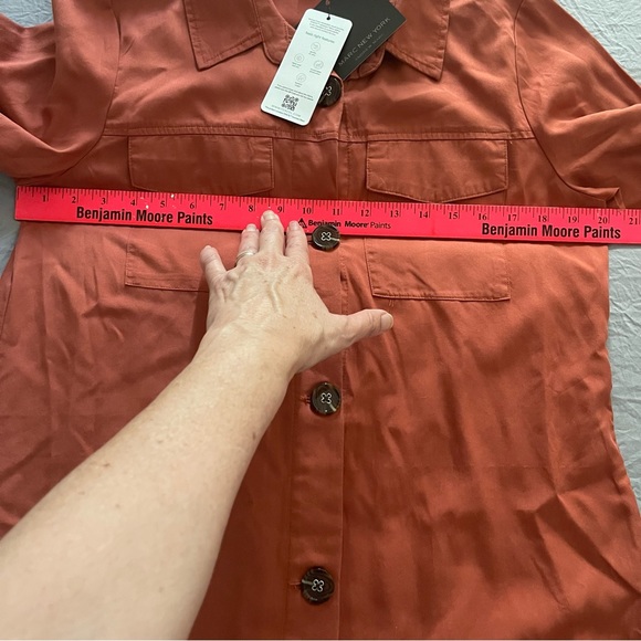 Marc New York Ling Sleeve Button Down Shirt Dress Size S - Picture 9 of 10